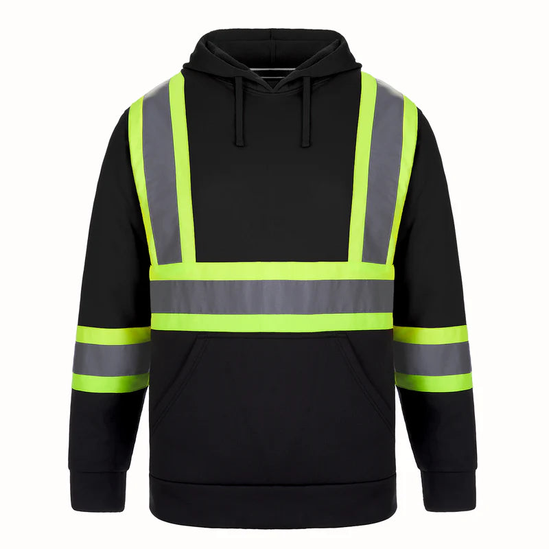 Adult Hi-Vis Pullover Hooded Sweatshirt