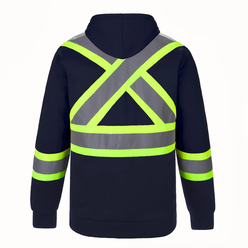 Adult Hi-Vis Pullover Hooded Sweatshirt