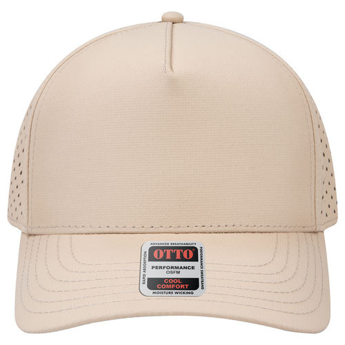 OTTO CAP 5 Panel Mid Profile Baseball Cap (perforated)