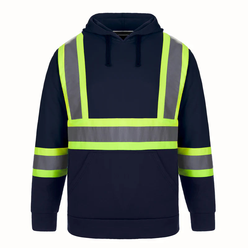 Adult Hi-Vis Pullover Hooded Sweatshirt