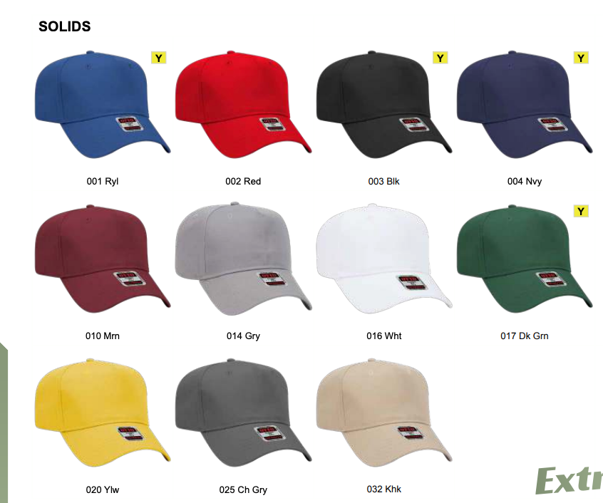 OTTO CAP 5 Panel Mid Profile Baseball Cap