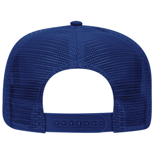 OTTO CAP 5 Panel Mid Profile Mesh Back Trucker Hat (ROPE)